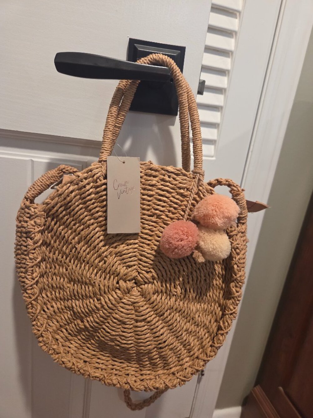 NWT- Rattan Purse (Crown Vintage)